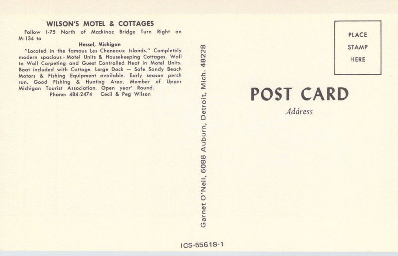 Lakeview Motel & Cottages (Wilsons Motel and Cottages) - Vintage Postcard